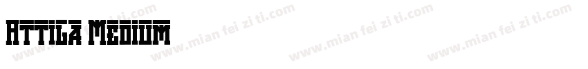 Attila Medium字体转换